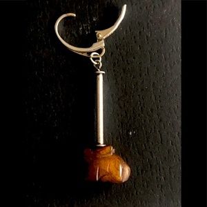 one of the kind handmade bunny earrings